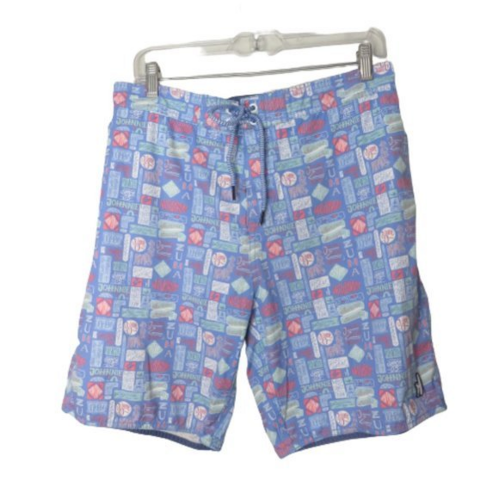 Johnnie-O Allover Print‎ Swim Trunks Board Shorts